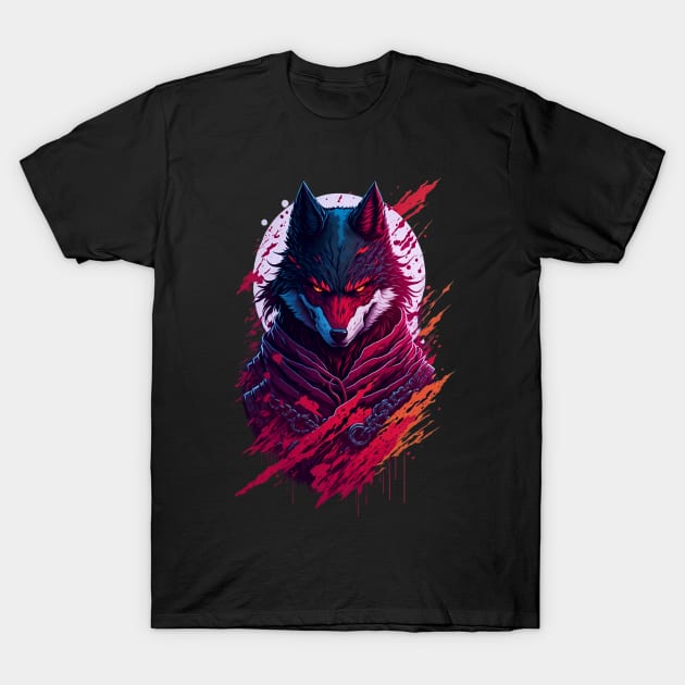 FACE EVIL NINJA WOLF T-Shirt by Shop Andalouss